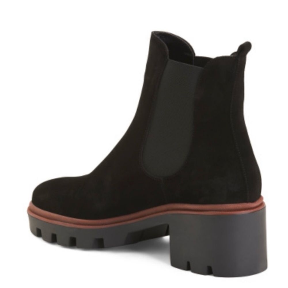 Antonio De Faria Chelsea Black Suede Boots - Picture 4 of 8